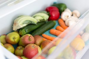 Unpackaged, vegetables, zero waste, fridge drawer