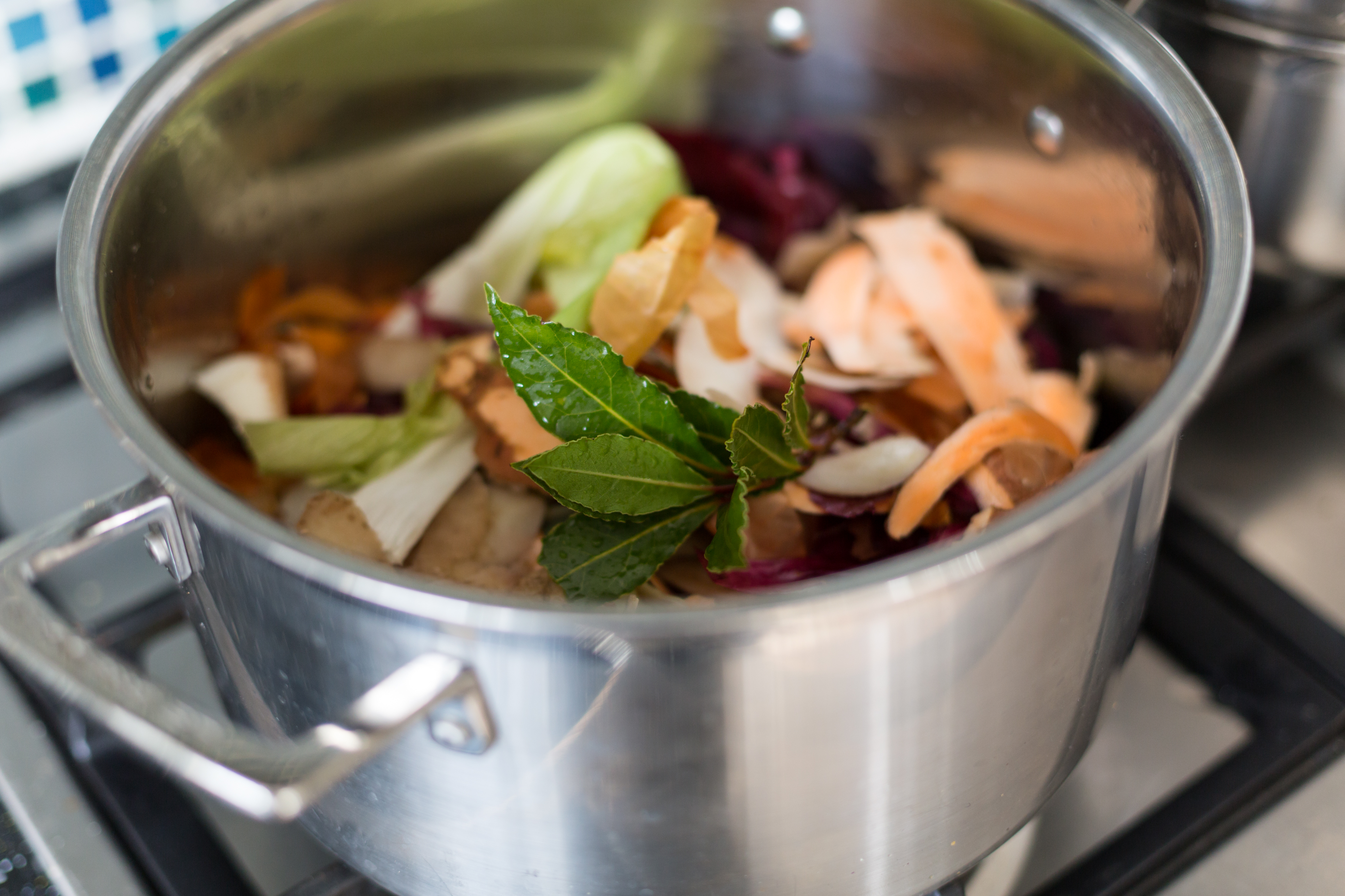 Vegetable peel stock, no waste within, reduce your food waste, zero waste, plastic free, food blogging