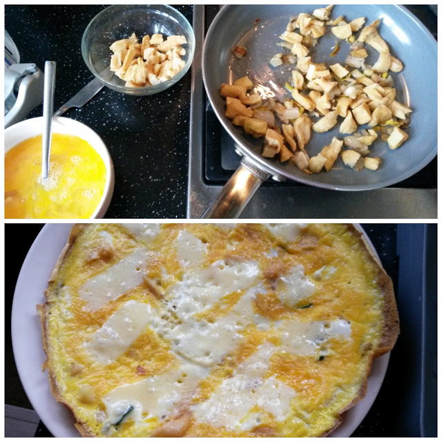 Frittata, cold cooked chips, reduce your food waste