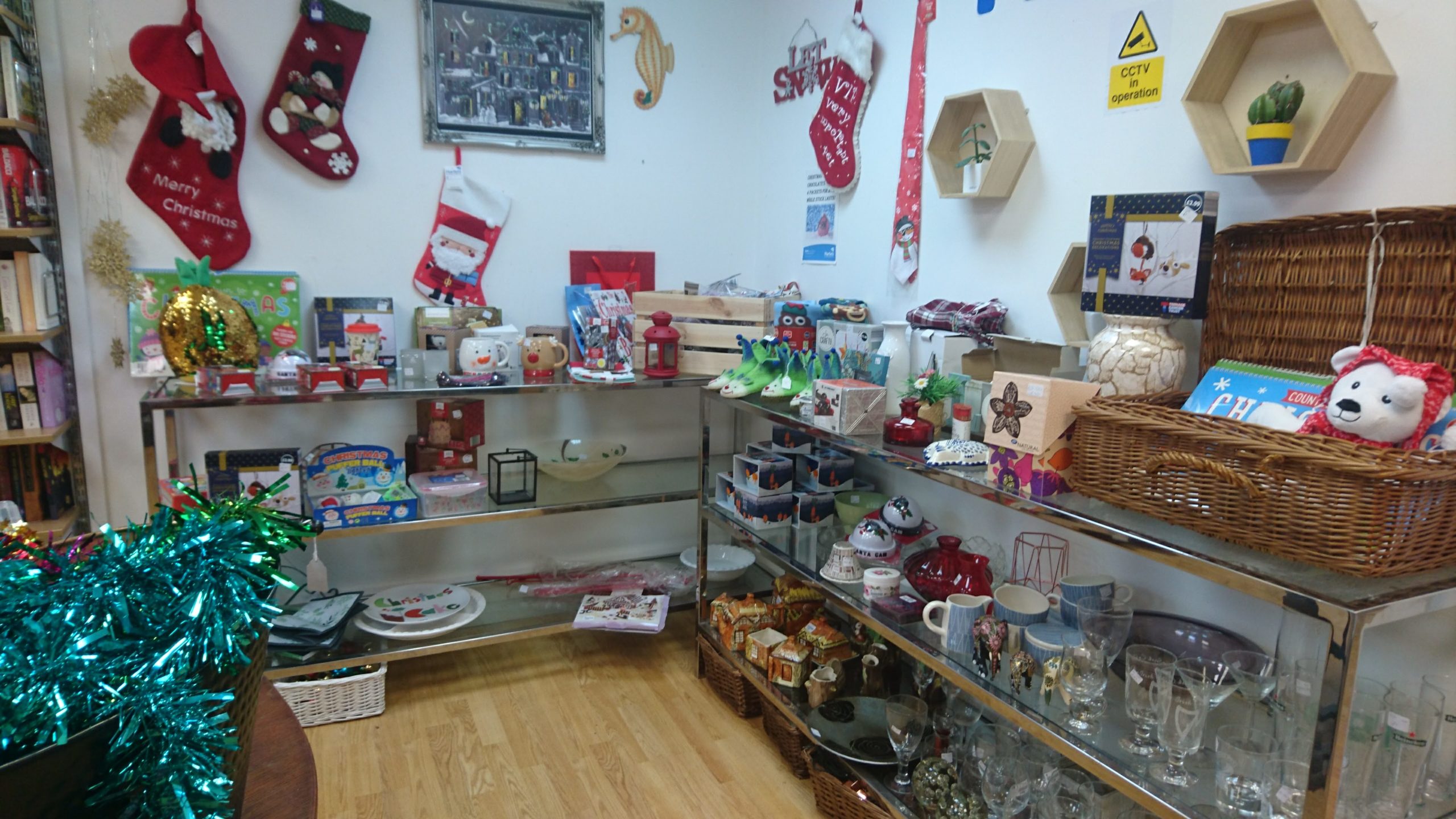 Eco-friendly budget Christmas, Charity shop, Charity shop at Christmas