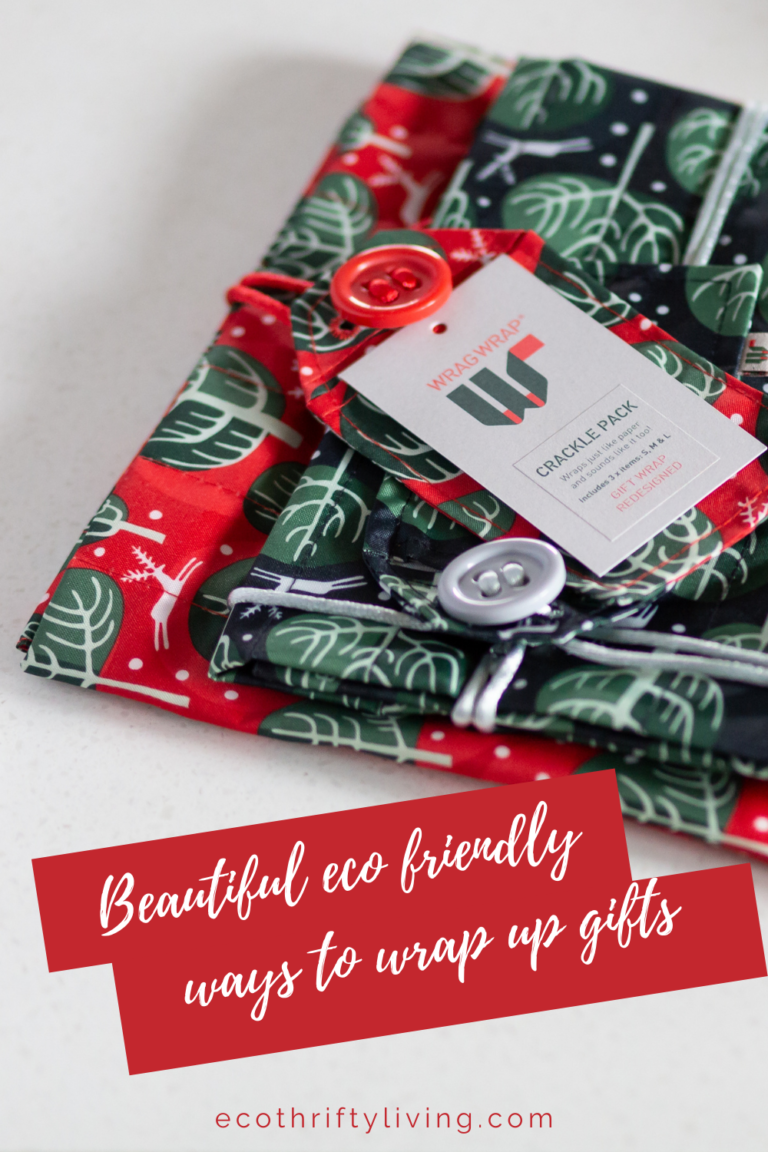 Beautiful eco friendly wrapping paper alternatives - Eco Thrifty Living