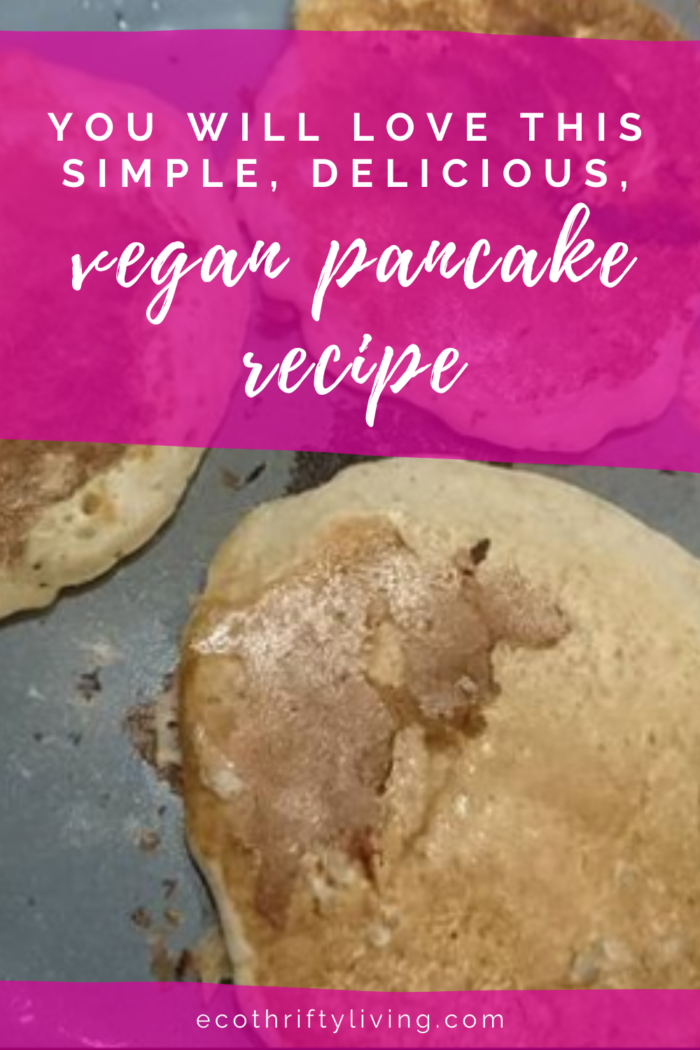 Vegan pancake recipe simple and delicious Eco Thrifty Living